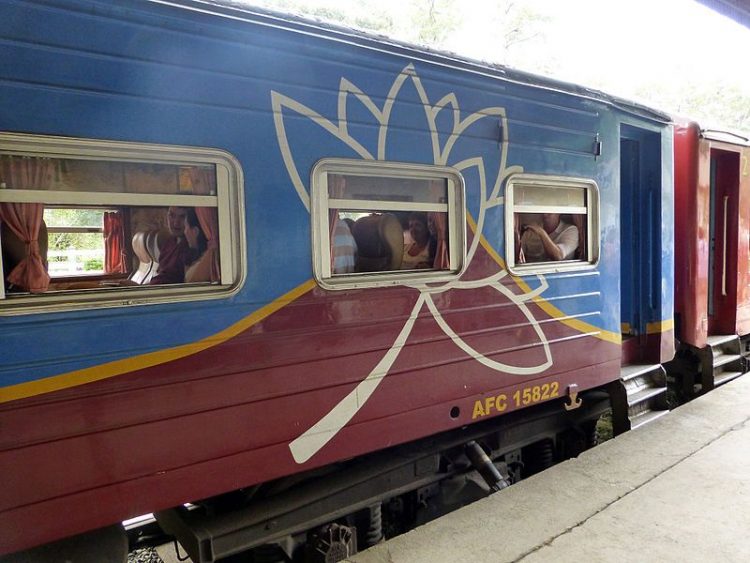 one of the luxury trains in sri lanka rajadhani express cabin