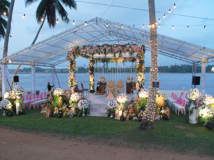 Outdoor wedding decoration